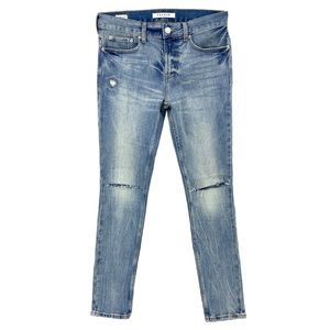 PACSUN Jeans Stacked Skinny Distressed Denim Stretch
